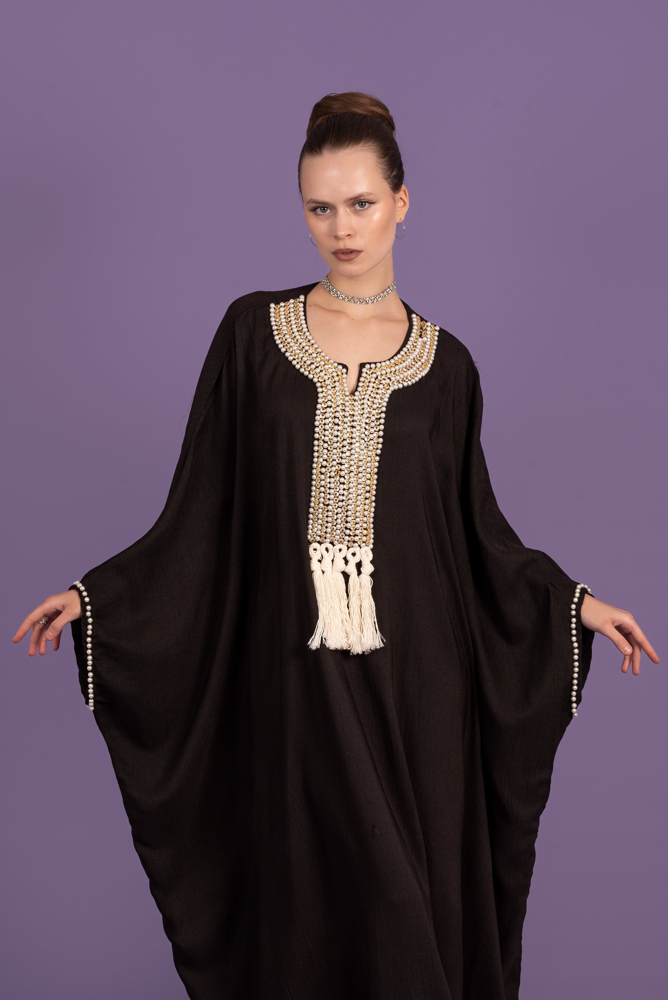 دراعة كتان لولوا